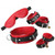 Strict Leather Red Premium Leather Bondage Essentials Kit with Padded Blindfold
