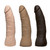 Buy the Vac-U-Lock 7 inch Realistic Dual Density UltraSkyn Thin Dildo in Chocolate Brown Flesh - Doc Johnson made in the USA 