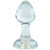 Crystal Delights Crystal Minx Ultra Yellow Detachable Faux Pony Tail Clear Plug Short Stem Small Bulb