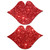 Pastease Kisses Red Glitter Lip Shaped Pasties