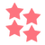 Pastease Petite Neon Pink Day-Glow Star Shaped Pasties