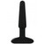 Hustler Toys All About Anal 4 inch Seamless Silicone Anal Plug Black