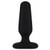 Hustler Toys All About Anal 3 inch Seamless Silicone Anal Plug Black