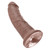 Buy the King Cock 8 inch Realistic Dildo in Chocolate Brown Flesh - PipeDream Products