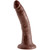 King Cock 7 inch Realistic Dong Brown