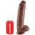 King Cock 11 inch Realistic Dong with Balls Brown