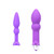 Buy The Perfect Plug  Silicone Butt Plug Kit with 3-function Bullet Vibrator in Lilac Purple - Tantus Inc