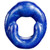 OXBALLS Grip Padded Silicone Cock Ring Blueballs Metallic Blue