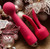 Buy the Emma 11-function Rechargeable Heated Flexible Silicone Wand Massager with Attachment in Plum Red - Svakom USA