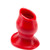 OXBALLS Tunnel 3 Large Pig-hole Hollow Silicone Butt Plug Blood Red