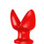 OXBALLS Rosebud I Spec-U-Plug Silicone Butt Plug Red