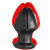 OXBALLS Rosebud I Spec-U-Plug Silicone Butt Plug Black