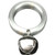 Ballistic Metal Jingle Balls Silver Billet Aluminum Cock Ring with Bell