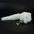 Crystal Delights Minx Glass Butt Plug Faux Fur Tail White Fox