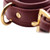Strict Leather Luxury Burgundy Locking Leather Wrist Cuffs
