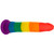 Pride Dildo Long Dong Rainbow 8 inch Silicone Dong