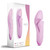 Sola Jett Dual Stimulating 10-function Rechargeable Silicone Massager Pale Pink