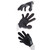 OXBALLS Finger F ck Textured Unisex Glove Police Blue
