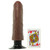 King Cock Vibrating 8 inch Realistic Dual Density Dong with Removable Suction Cup Brown