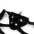 Buy the Universal Vibrating Adjustable Velvet Strap-On Harness Black - Tantus Inc