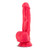 Blush Novelties Ruse Shimmy Realistic Silicone Dong with Suction Cup Cerise