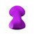 Lovers’ Dream 8-function Rechargeable Silicone Couples Vibrator Vivid Purple