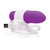 Screaming O Charged Positive 20-FUNction Rechargeable Bullet Vibe & Finger Cradle Grape