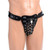 Strict Netted Locking Male Chastity Faux Leather Jock Strap