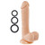 Cloud 9 Pro Sensual Series 8 inch Silicone Pro Realistic Dong with Suction Cup Flesh