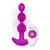 Buy the TripleT Remote Control Rechargeable Silicone 21-function Vibrating Anal Beads in Fuchsia Pink - COTR, Inc b-Vibe