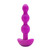 b-Vibe TripleT Remote Control Rechargeable Silicone 21-function Vibrating Anal Beads Fuchsia