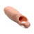 Buy the 7.5 Inch Open Tip Realistic Penis Enhancer & Extension Sleeve with Ball Ring in Vanilla Flesh add cock width girth - XR Brands Size Matters