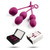 Buy Nova Silicone Kegel Exercise Ben Wa Ball Set Violet - Svakom