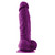 Buy ColourSoft 8 inch Soft Silicone Realistic Dildo Purple - NS Novelties