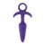 Buy Inya Prince Medium Silicone Anal Plug with Finger Ring Purple - NS Novelties New Sensations