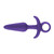 Buy Inya Prince Medium Silicone Anal Plug with Finger Ring Purple - NS Novelties New Sensations
