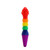 Buy the Rainbow Striped Knob Job Textured & Ribbed Silicone Probe Unisex - Hott Products