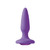 Buy the Glams Mini Purple Gem Jeweled Silicone Butt Plug - NS Novelties 