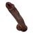 Buy the King Cock 14 inch Realistic Dong with Balls Brown Chocolate strap-on compatible dildo - Pipedreams Products