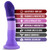 Buy the Avant D2 Purple Rain Dual Density Striped Silicone Dildo - Blush Novelties