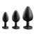 Buy the Bling Plug Silicone Trainer Set with Clear Crystal - Blush Novelties Temptasia