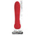 Buy the Lady In Red 17-function Rechargeable Flexible Silicone Bullet Vibrator - Evolved Novelties