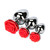 Buy the Booty Sparks Red Rose Polished Aluminum Anal Plug Large - XR Brands