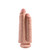 Buy the King Cock Two Cocks One Hole 9 inch Realistic Dong White Flesh strap-on compatible dildo - Pipedreams Products