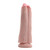 Buy the King Cock Two Cocks One Hole 11 inch Realistic Dong Vanilla Flesh strap-on compatible dildo - Pipedreams Products