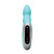 Buy the Velvet Plush Zuma 7-function Dual Stimulation Silicone Vibrator Aqua - Icon Brands