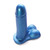 Buy the Harness ready Champion Super Soft Realistic Silicone Dildo with Balls in Rockabilly Blue - Tantus, Inc