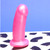 Buy the They/Them Super Soft Realistic Silicone Dildo in Punk Rock Pink Pearl Gender Fluid Pronoun Identity Semi-Phallic anal vaginal pegging strapon Harness ready - Tantus Inc