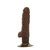Buy the Shower Stud Super Stud Realistic Multispeed Vibrator with Suction Cup Chocolate Brown Flesh - Cal Exotics