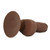 Buy the Shower Stud Super Stud Realistic Multispeed Vibrator with Suction Cup Chocolate Brown Flesh - Cal Exotics